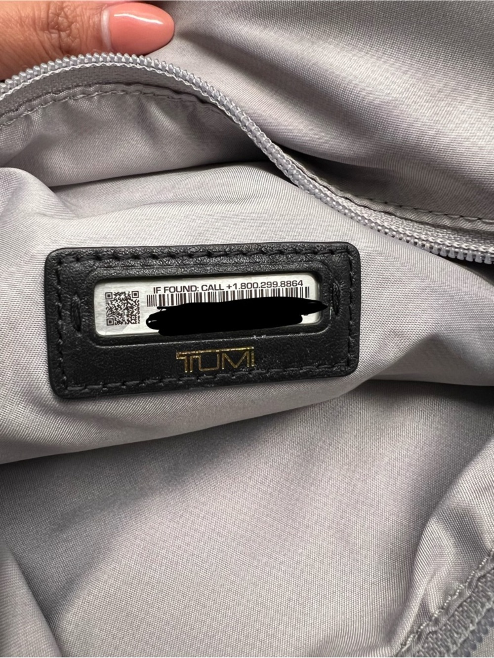Tumi Black Backpack with Gold Hardware - Picture 7 of 8